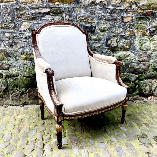 mid 19th century mahogany armchair - CATEGORY: ANTIQUE CHAIRS - DATED 1870