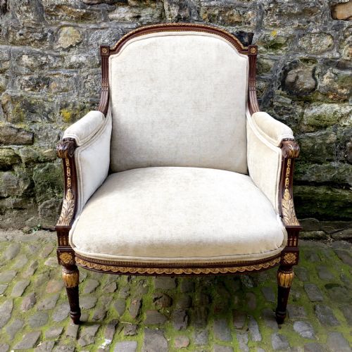 MID 19TH CENTURY MAHOGANY ARMCHAIR - ADDITIONAL PHOTO 1