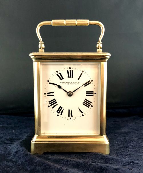 LATE 19TH CENTURY FRENCH GILT BRASS CARRIAGE CLOCK - ADDITIONAL PHOTO 8