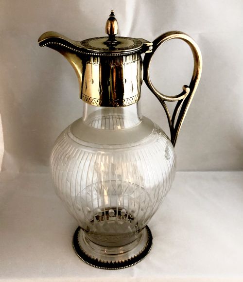 LATE 19TH CENTURY ARTS AND CRAFTS CLARET JUG - ADDITIONAL PHOTO 3