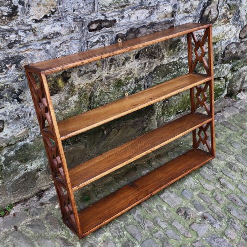 AN SET OF REGENCY COUNTRY SHELVES - ADDITIONAL PHOTO 1