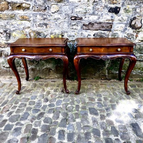 a pair of early 20th century french side tables - CATEGORY: ANTIQUE TABLES - DATED 1910