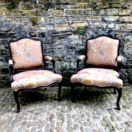 a pair of louis xv fauteuils - CATEGORY: ANTIQUE CHAIRS - DATED 18TH CENTURY