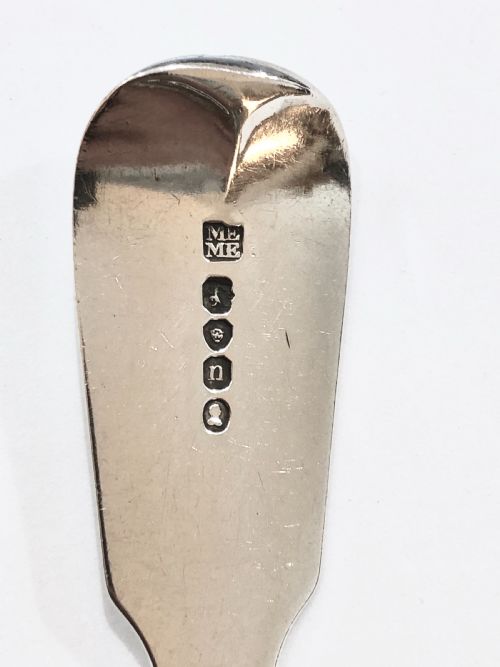 A GEORGE IV SILVER FISH SLICE - ADDITIONAL PHOTO 4