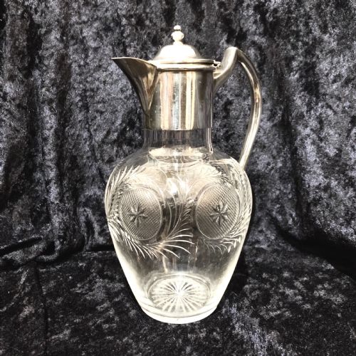 A LATE VICTORIAN CLARET JUG - ADDITIONAL PHOTO 3