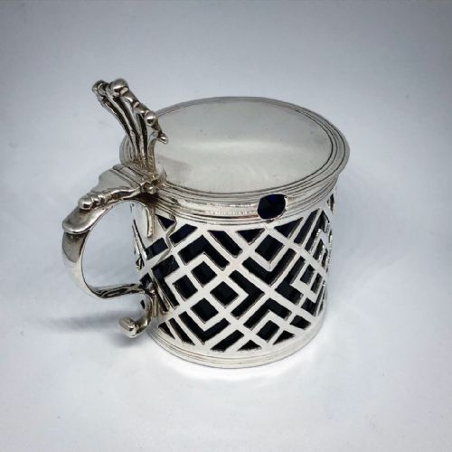 an early george iii silver mustard pot - CATEGORY: ANTIQUE SILVER - DATED GEORGIAN