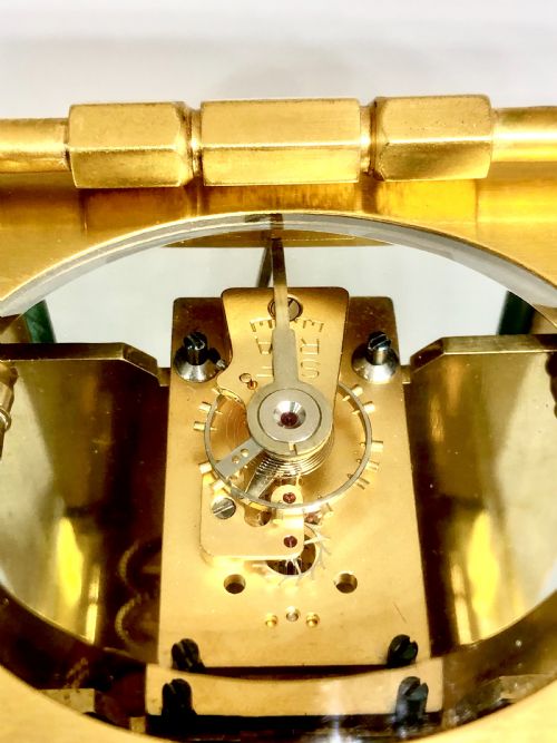 A LATE 19TH CENTURY FRENCH GILT BRASS CARRIAGE CLOCK - ADDITIONAL PHOTO 5
