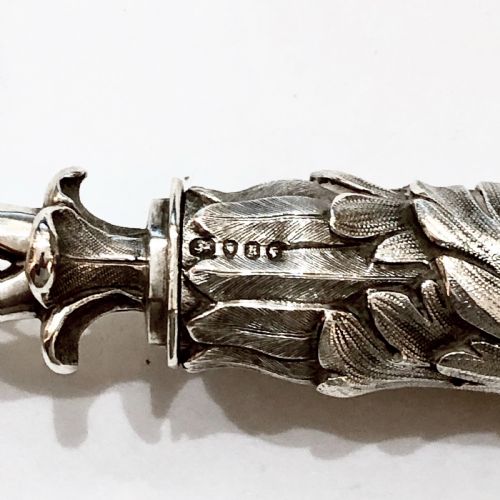 A FINE VICTORIAN SILVER PRESENTATION TROWEL OR CAKE SLICE - ADDITIONAL PHOTO 2