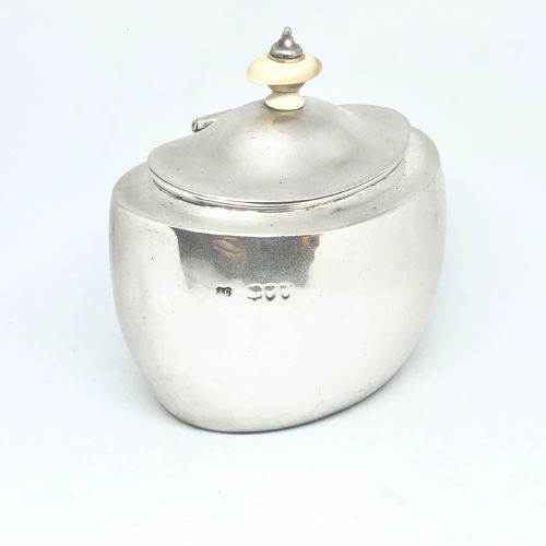 A LATE VICTORIAN SILVER TEA CADDY - ADDITIONAL PHOTO 1