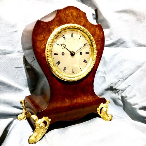 A FINE WILLIAM IV WALNUT BRACKET CLOCK BY PAYNE CO - ADDITIONAL PHOTO 1