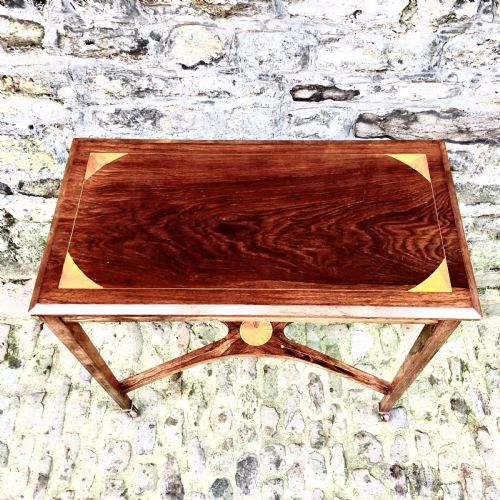 AN EDWARDIAN ROSEWOOD CONSOLE TABLE - ADDITIONAL PHOTO 4