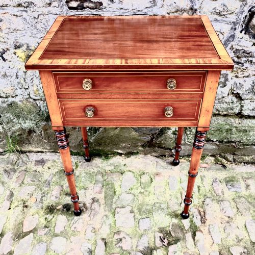 a regency mahogany side table - CATEGORY: ANTIQUE TABLES - DATED REGENCY