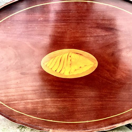 A LATE 19TH CENTURY MAHOGANY TRAY - ADDITIONAL PHOTO 2