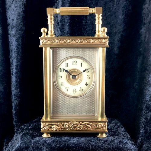 a late 19th century carriage clock timepiece - CATEGORY: ANTIQUE CLOCKS - DATED 1890