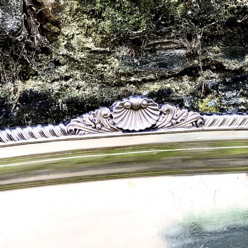 A REGENCY OLD SHEFFIELD PLATE TRAY - ADDITIONAL PHOTO 2