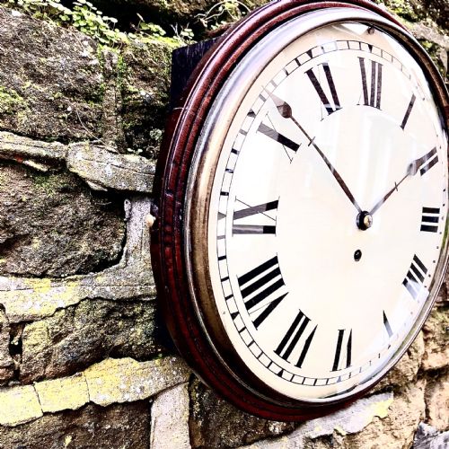 A WILLIAM IV 8 DAY DIAL WALL CLOCK BY THWAITES REED - ADDITIONAL PHOTO 3