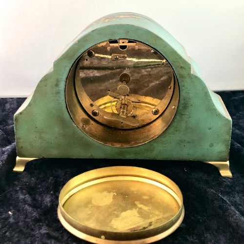 AN EARLY 20TH CENTURY CHINOISERIE MANTEL CLOCK TIMEPIECE BY ASPREY - ADDITIONAL PHOTO 4