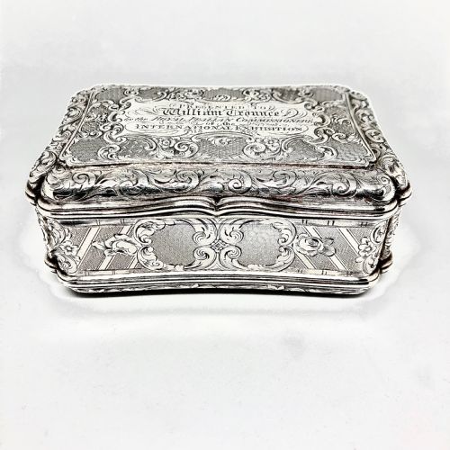 A FINE EARLY VICTORIAN SILVER PRESENTATION SNUFFBOX - ADDITIONAL PHOTO 5