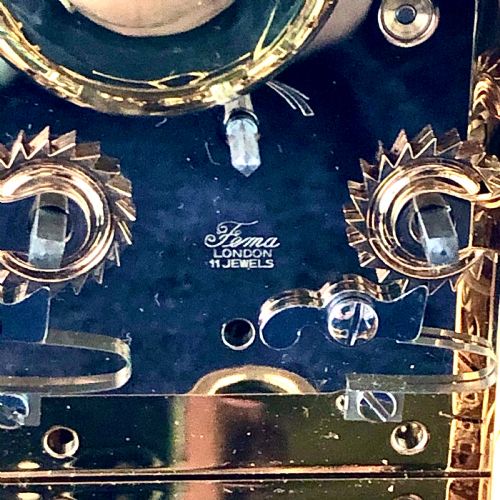 A GILT BRASS REPEATER CARRIAGE CLOCK BY MAPPIN AND WEBB - ADDITIONAL PHOTO 7