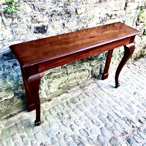 A PAIR OF LATE 19TH CENTURY MAHOGANY CONSOLE TABLES - ADDITIONAL PHOTO 1