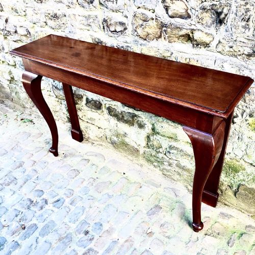 A PAIR OF LATE 19TH CENTURY MAHOGANY CONSOLE TABLES - ADDITIONAL PHOTO 2