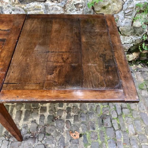 A FRENCH 19TH CENTURY EXTENDING FARMHOUSE KITCHEN TABLE - ADDITIONAL PHOTO 8