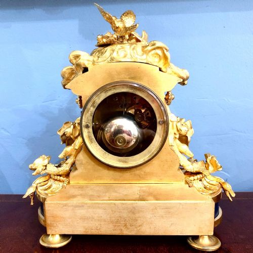 A FINE MANTEL CLOCK BY HENRI MARC - ADDITIONAL PHOTO 5