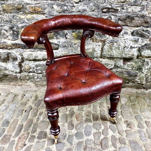 a william iv mahogany desk chair - CATEGORY: ANTIQUE CHAIRS - DATED 19TH CENTURY