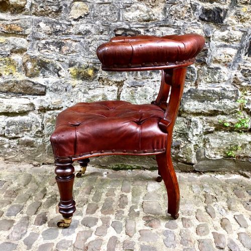 A WILLIAM IV MAHOGANY DESK CHAIR - ADDITIONAL PHOTO 5