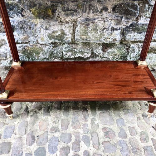 A LOUIS XVI MAHOGANY CONSOLE TABLE - ADDITIONAL PHOTO 4