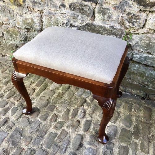 A 19TH CENTURY MAHOGANY STOOL - ADDITIONAL PHOTO 3