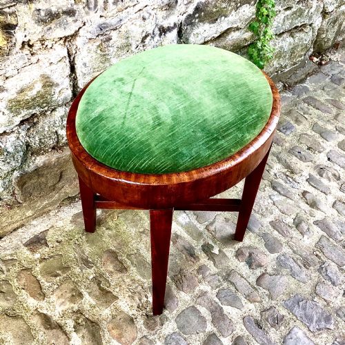 A REGENCY MAHOGANY DRESSING TABLE STOOL - ADDITIONAL PHOTO 1