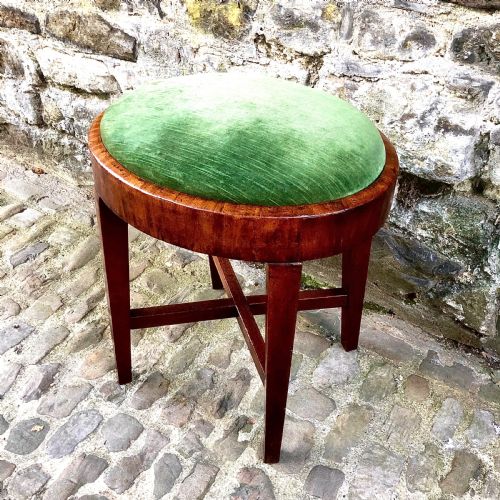 A REGENCY MAHOGANY DRESSING TABLE STOOL - ADDITIONAL PHOTO 3