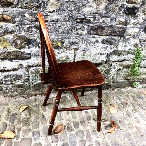 A SET OF SIX LATE 19TH CENTURY WINDSOR WHEELBACK CHAIRS - ADDITIONAL PHOTO 10