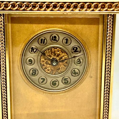 A LATE 19TH CENTURY BRASS CARRIAGE CLOCK BY RICHARD CO - ADDITIONAL PHOTO 6