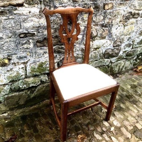 A GEORGE II WALNUT CHIPPENDALE SIDE CHAIR - ADDITIONAL PHOTO 3
