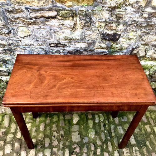 A GEORGE III MAHOGANY CARD TABLE - ADDITIONAL PHOTO 8