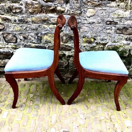 A SET OF EIGHT REGENCY MAHOGANY DINING CHAIRS - ADDITIONAL PHOTO 5