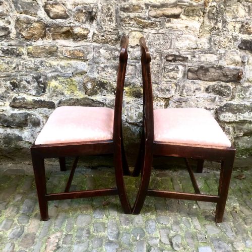 A SET OF SIX GEORGE III MAHOGANY DINING CHAIRS - ADDITIONAL PHOTO 6