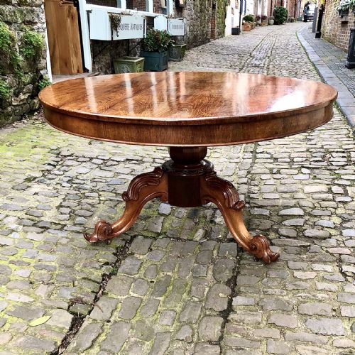 a william iv rosewood circular breakfast table - CATEGORY: ANTIQUE TABLES - DATED 19TH CENTURY