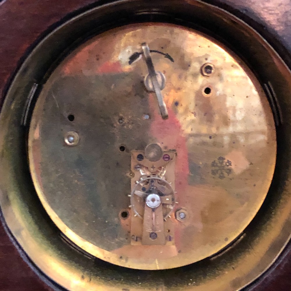 Edwardian mahogany mantle clock timepiece  View III
