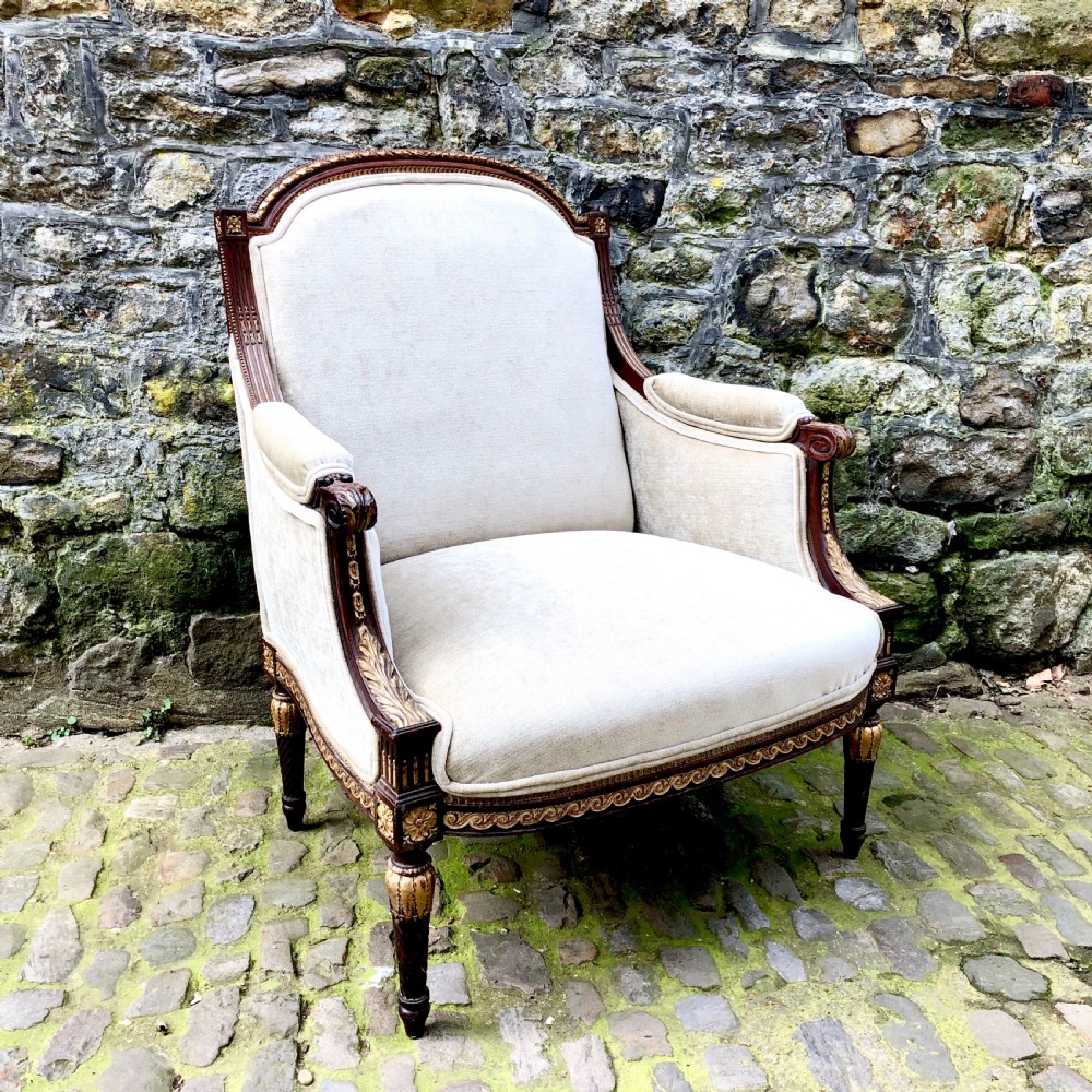 Mid 19th century mahogany armchair 