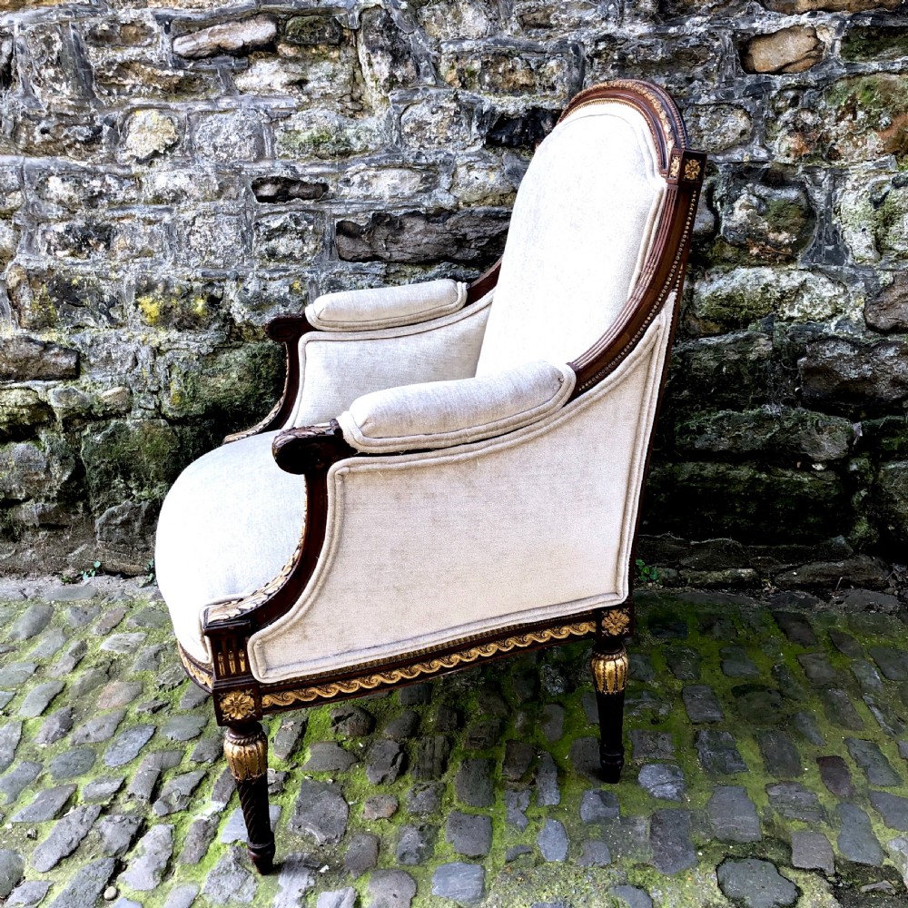 Mid 19th century mahogany armchair  View IV
