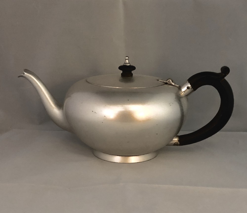 Early 20th century silver plated teapot  View II
