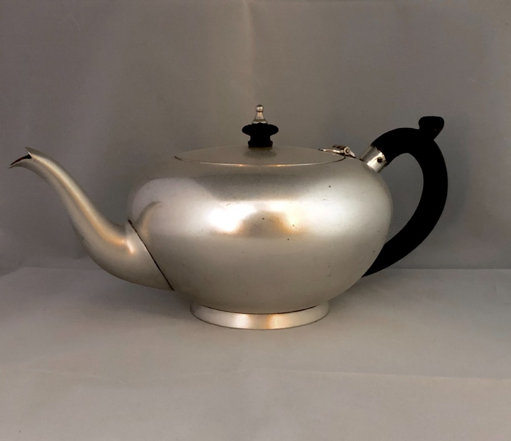Early 20th century silver plated teapot  View III