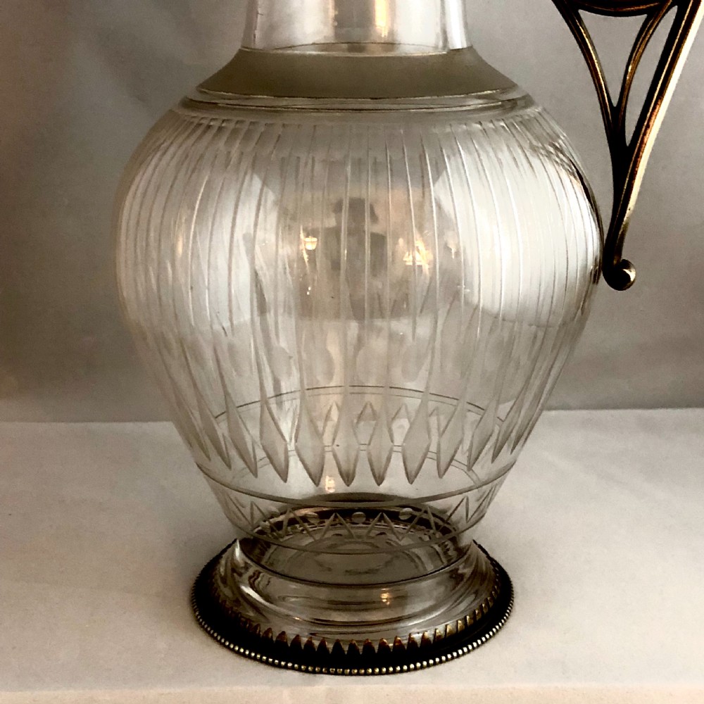Late 19th century Arts and Crafts claret jug View V