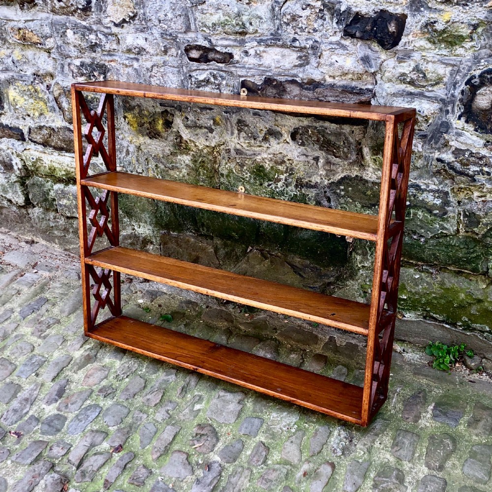 An set of Regency country shelves.   View IV