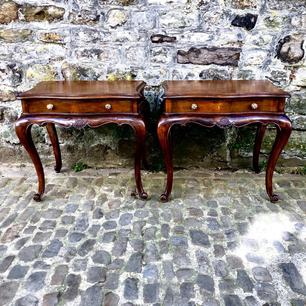 A pair of early 20th century French side tables 