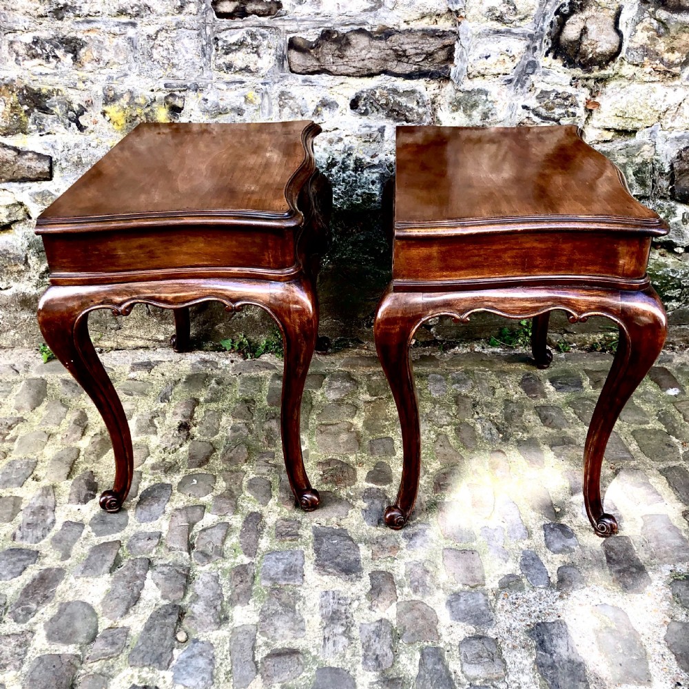 A pair of early 20th century French side tables  View VI