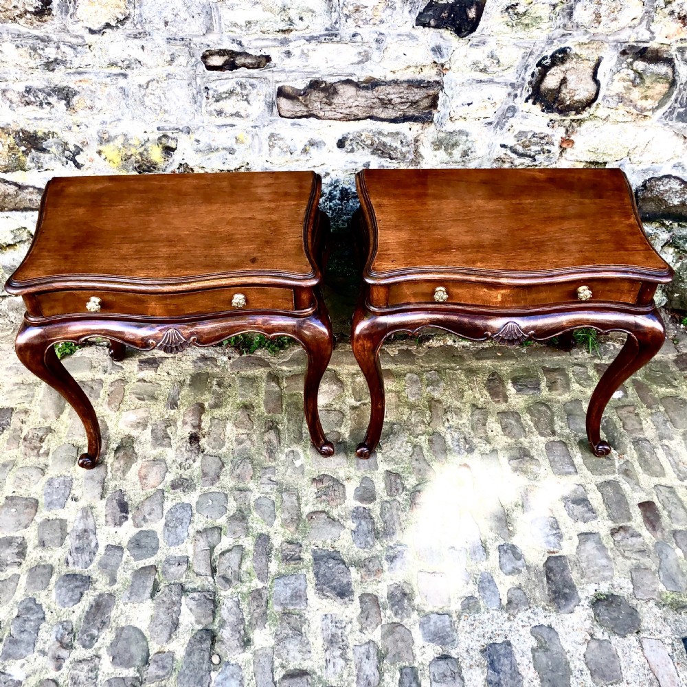 A pair of early 20th century French side tables  View VII